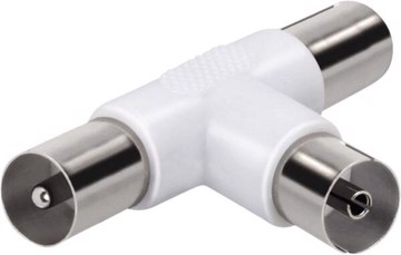 Adattatore coassiale bianco