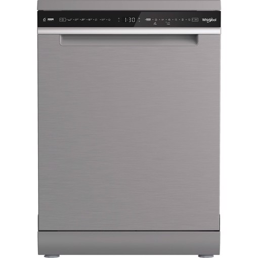 Whirlpool W8F HS61X, Lavastoviglie MaxiSpace 60cm, classe A, 15 coperti, 41dBA, Inox
