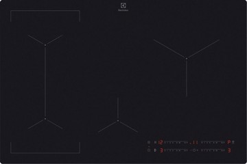 Piano a induzione 80cm vetroceramica nero