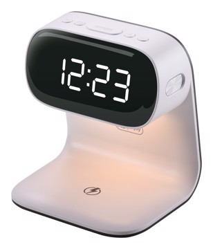 Sveglia digitale bianca