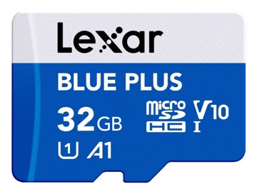 Memory card microsd 32gb blue v10,a1,uhs-1,read100mbps