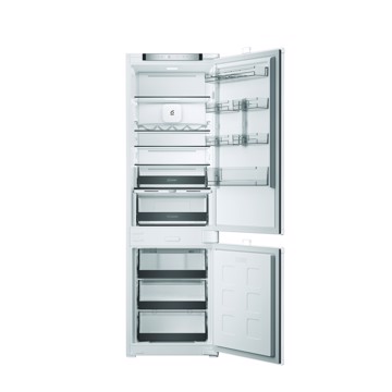 Frigorifero combinato inox h177 l54 p55