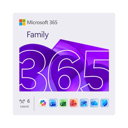 Microsoft 365 Family Suite Office 6 licenza/e