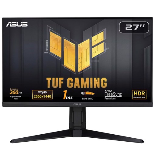 ASUS TUF Gaming VG27AQML1A Monitor PC 68,6 cm (27") 2560 x 1440 Pixel Wide Quad HD LCD Nero