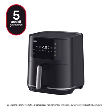 Friggitrice ad aria 6 lt 1700w 6 lt timer 8 programmi