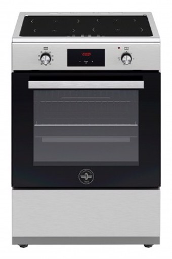 Bertazzoni La Germania SE664IX cucina Elettrico Piano cottura a induzione Nero, Acciaio inox