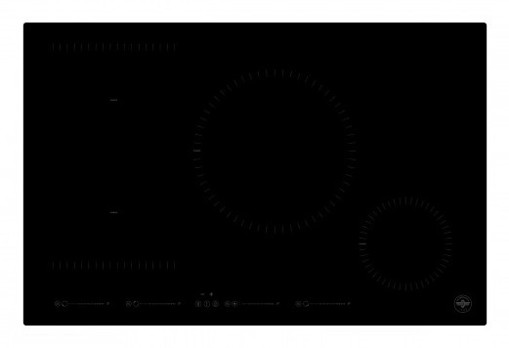 Bertazzoni La Germania PLG74I1M30NC piano cottura Nero Da incasso 78 cm Piano cottura a induzione 4 Fornello(i)