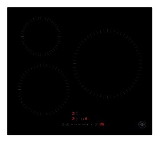 Bertazzoni La Germania PLG63I30NV piano cottura Nero Da incasso 60 cm Piano cottura a induzione 3 Fornello(i)
