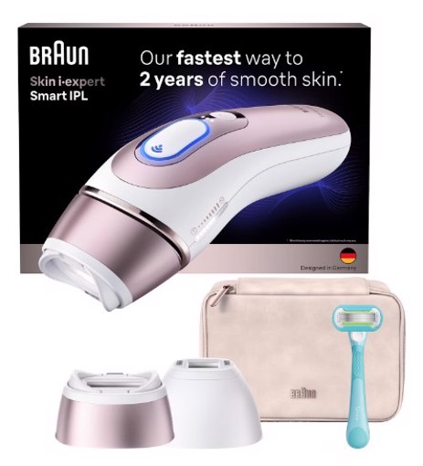 Braun Skin i expert Luce pulsata intensa (IPL) Rose Gold, Bianco
