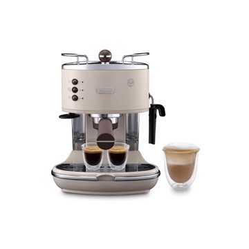 Macchina Caffe' Espresso Caldaia Inox A Cialde Beige