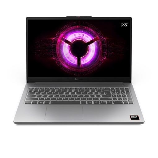 Lenovo LOQ 15ARP10E AMD Ryzen™ 7 170 Computer portatile 39,6 cm (15.6") Full HD 16 GB DDR5-SDRAM 512 GB SSD NVIDIA GeForce RTX 4050 Wi-Fi 6 (802.11ax) Windows 11 Home Italiano Grigio