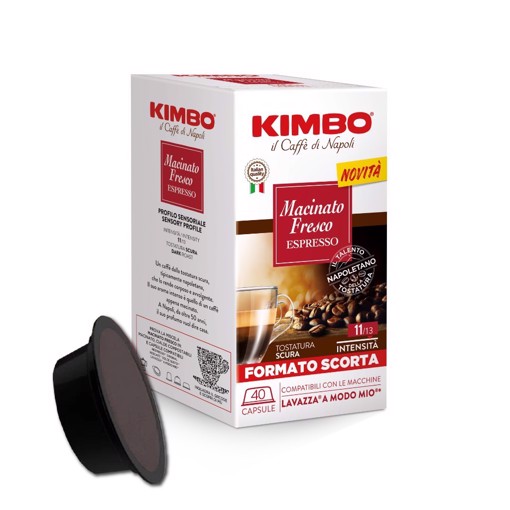 Kimbo Capsule caffè per Lavazza a modo mio Macinato Fresco 40 pz