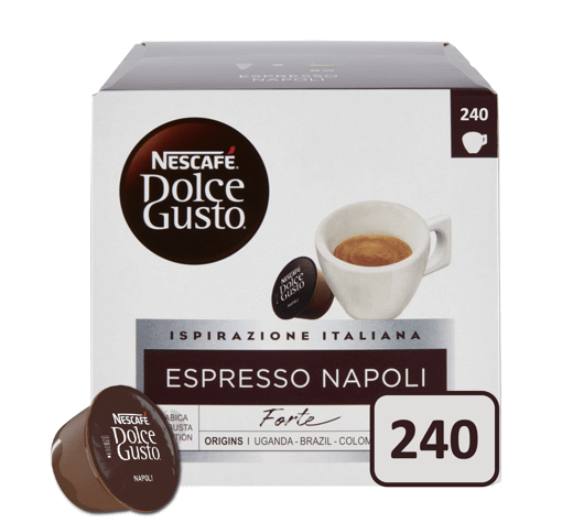 240 Capsule Nescafé Dolce Gusto Caffè Espresso Napoli