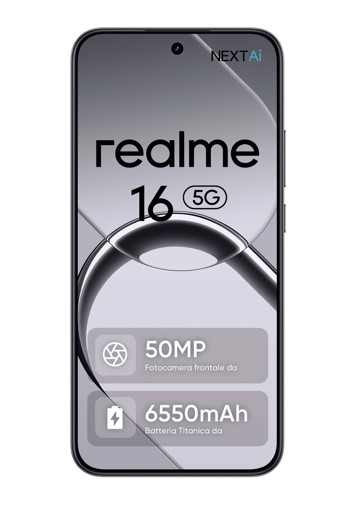 REALME - REALME 16 5G AIR BLACK (256GB 8GB)