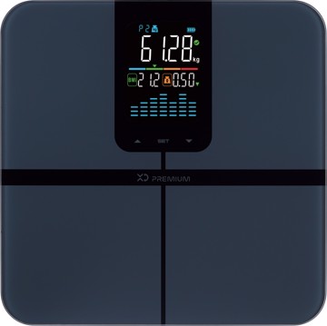 Bilancia pesapersona digitale dark blue smart fitness