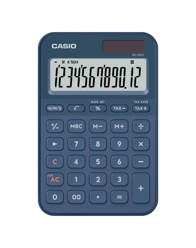 Casio MS-20YC calcolatrice Desktop Calcolatrice di base Blu marino