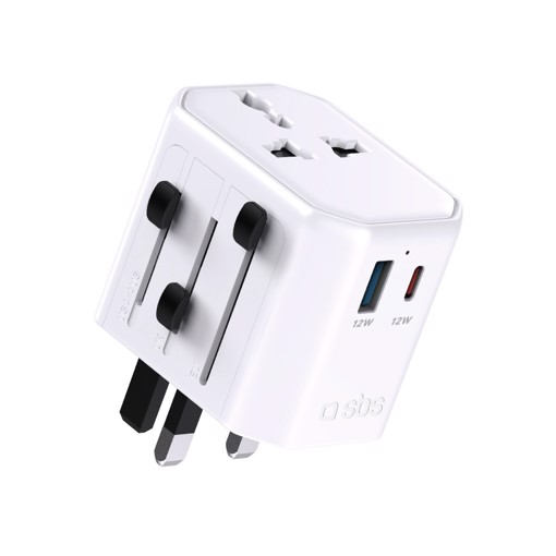 Adattatore da viaggio universale + USB + Type-C