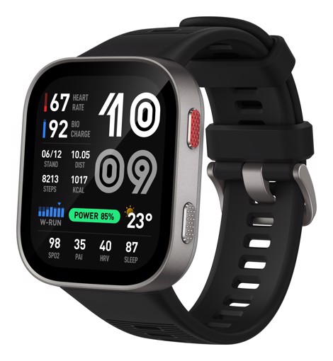 Amazfit Bip Max 5,26 cm (2.07") AMOLED Digitale 432 x 514 Pixel Touch screen Argento Wi-Fi GPS (satellitare)