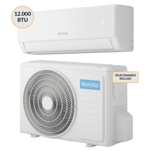Olimpia Splendid Condizionatore MONO split Inverter 12000 btu Wi-Fi OSCAAQH12EI + OSSAAQH12EI Climatizzatore Fisso