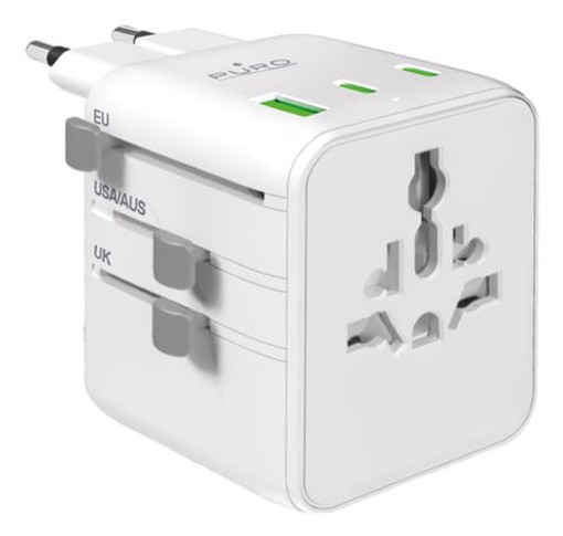 SBS PUWTA2WHI adattatore per presa di corrente Universale Bianco