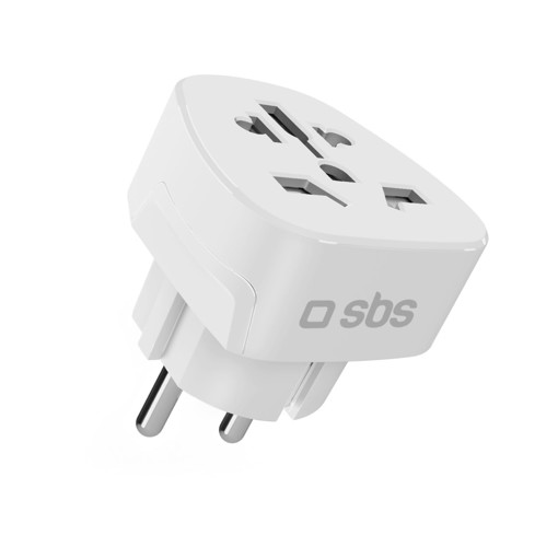 SBS TEADAPTDEWORLD adattatore per presa di corrente Tipo C (Europlug) Universale Bianco