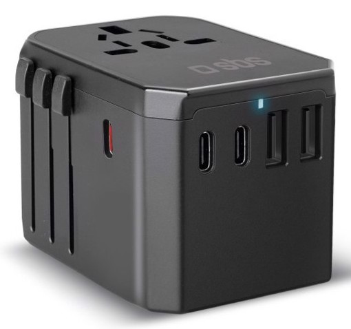 SBS TEADAPTGAN70WUNI Caricabatterie per dispositivi mobili Universale Nero AC Ricarica rapida Interno