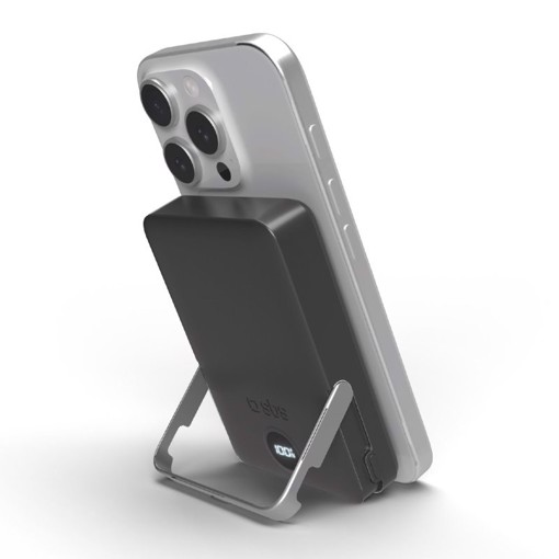 SBS TEBB10000MAGSTAND batteria portatile 10000 mAh Carica wireless Nero