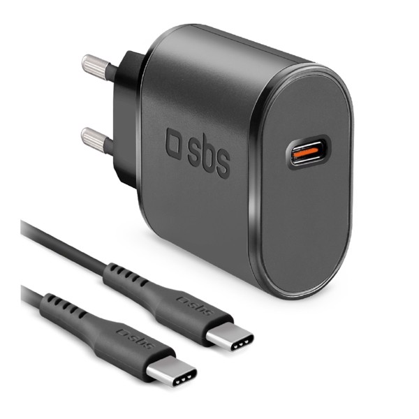 Sbs Nero Tekittrtc15w Caricabatterie Per Dispositivi Mobili Universale Ac Ricarica Rapida Interno