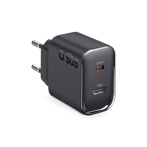SBS TETR1CHDMIPD30 Caricabatterie per dispositivi mobili Tablet, Smartphone Nero AC Ricarica rapida Interno