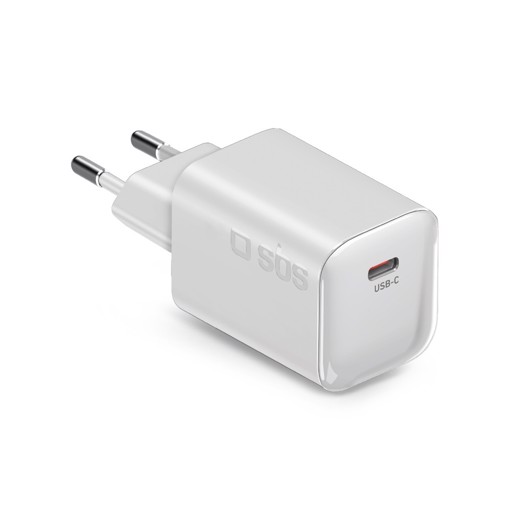 GaN wall charger 1x type-C 65W, white
