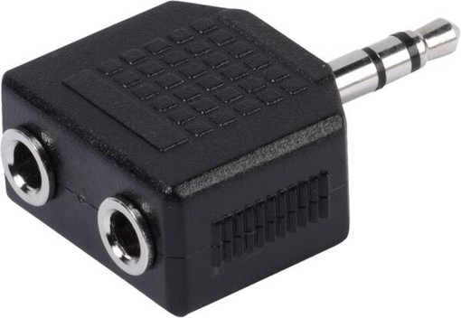 Vivanco VVADIVIJACK1M2F splitter audio Nero