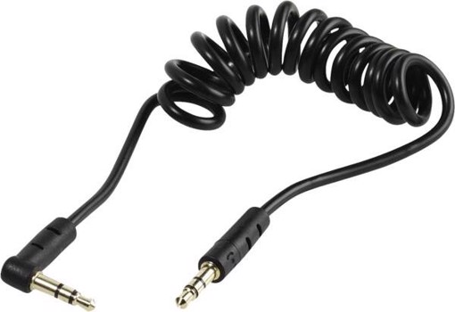 Vivanco VVAJACK90SPIR07GK cavo audio 0,75 m 3.5mm TRS Nero