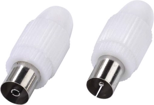 Vivanco VVANKITSOCPLUG connettore coassiale IEC 2 pz