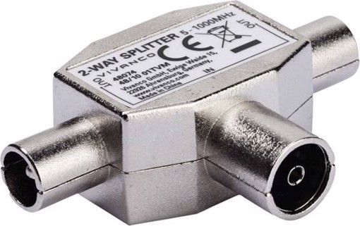 Vivanco VVANSHILD2M1F connettore coassiale 1 pz