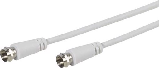 Vivanco VVSAT50MMW cavo coassiale 5 m Tipo F Bianco