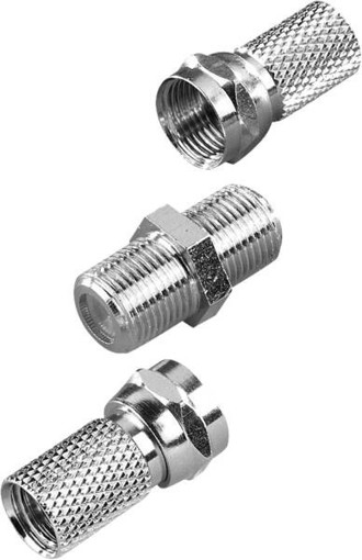 Vivanco VVSATADAPTKITF connettore coassiale Tipo F 3 pz