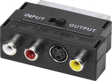 Adattatore s-vhs/scart, f-m