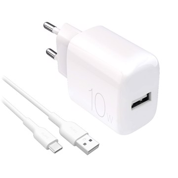 Puro kitenergia:caricabatterie da usb-a a usb-c, 1.2m bianco