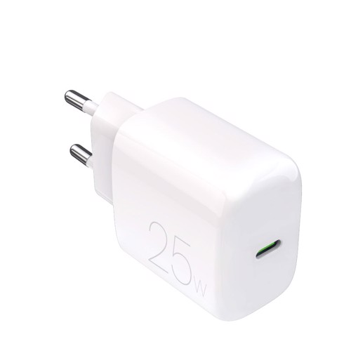 PURO Wall Charger "PRO LITE" 1x USB-C, 25W, Power Delivery, Universale Bianco AC Ricarica rapida Interno