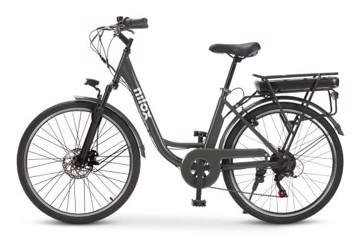 E-bike doc j5 pro grigio new 22kg,25km/h,80km,ruote da 26'