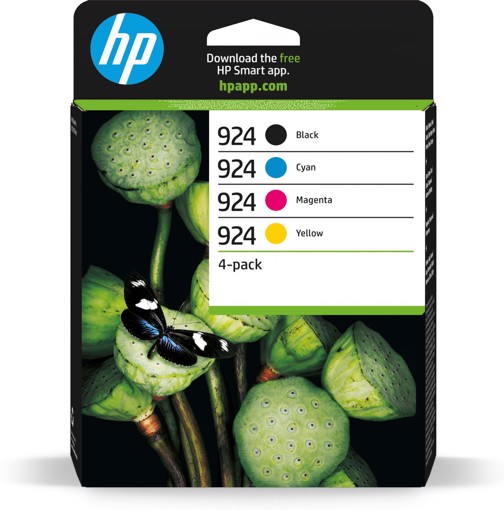 HP Confezione da 4 cartucce di inchiostro CMYK originali 924