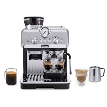 Macchina caffe' con macinacaff 15 bar 2 ricette compatta