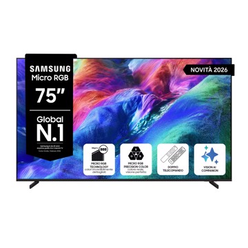 Televisore mrgb 75" uhd hdr10+ 144hz,4u,2u,t2/s2,smr,al.ga,p