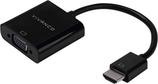 Vivanco VVITADHDMIVGAMF cavo e adattatore video 0,1 m VGA (D-Sub) HDMI Nero