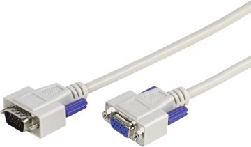 Cavo vga, m-f, 1,8m, bianco
