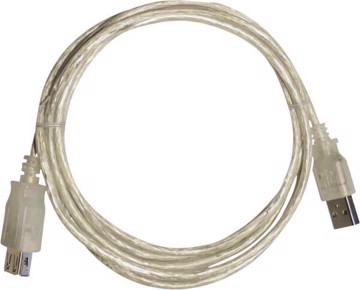 Cavo usb-a/usb-a, m-f, 1,8m,