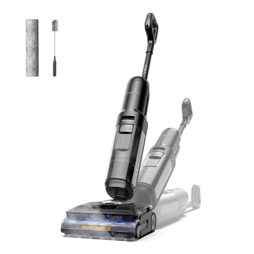 Tineco FLOOR ONE S7 Stretch Steam Lavapavimenti Aspirapolvere a Vapore Senza Fili, 140℃ HyperSteam, Design reclinabile a 180° , Design Anti-groviglio, Auto-pulizia FlashDry, Fino a 80 min di autonomia