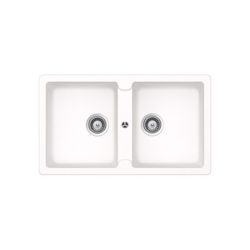 LAVELLO_86X50 2 vas.BIANCO OPACO