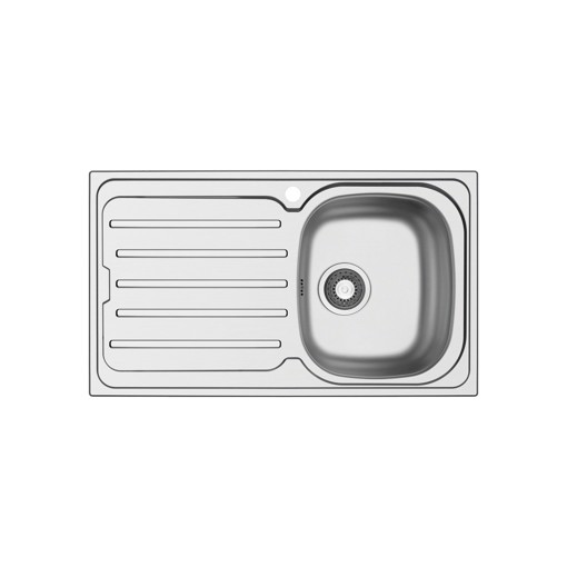 LAVELLO METROPOL 86 cm, 1 vasca - Acciaio Inox