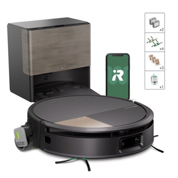 Aspirapolvere robot lavapavime rullo lavaggio base lav/asciu